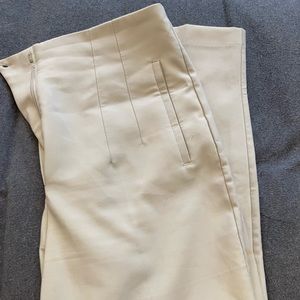 ZARA BEIGE WORK PANTS - SIZE LARGE